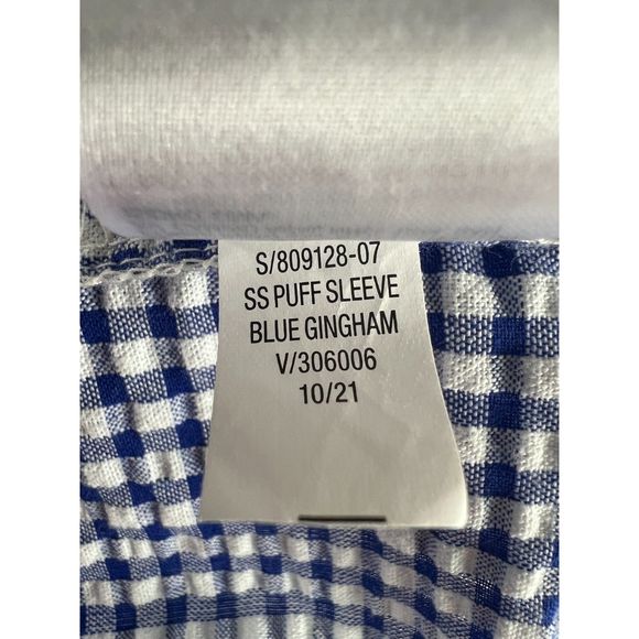 Old Navy Blue Gingham Midi Dress - Picture 6 of 12